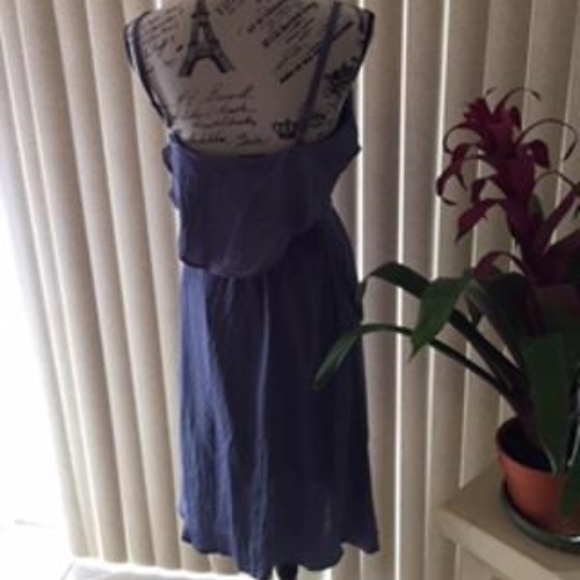 CHELSEA28 BLUE SPAGHETTI STRAP DRESS SIZE M - Picture 5 of 6
